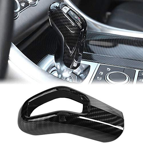 Dioche Schalthebelabdeckung Trim, Carbon Fiber Auto Schaltknauf Abdeckung Trim für Sport 2014 2017