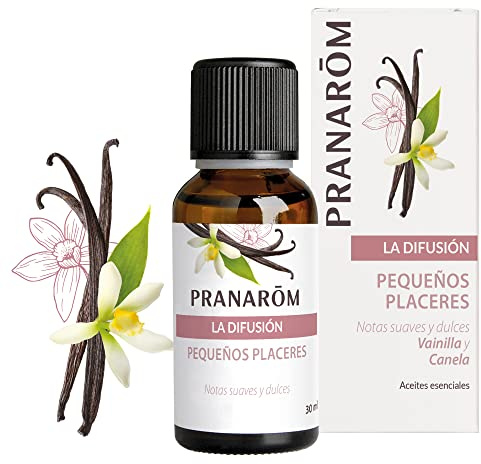 Pranarôm La Diffusione Piccoli Piaceri Vaniglia e Cannella Bio 30 ml | Fragranza dolce e avvolgente con sandalo, ylang ylang e arancio dolce per un'atmosfera calda e accogliente.