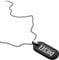 Diesel Halsband Für Männer Einzelne Dogtags, L550Xb17.8Xh36.8mm Schwarzes Edelstahl Halsband, DX1349040