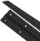2 Piece 2” x 18” Stainless Steel Piano Hinge Black, 0.060 / 1/16” Thick Heavy Duty Piano Hinge with Holes, Continuous & Piano Hinges for Wood Furniture Mailbox Tool Storage Boxes Cabinets Door Piano