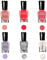TEEROVA Nail Polish Set - Non-Toxic, Easy Peel Off & Quick Dry, Natural Odor Free Formula, Water Based Nail Polish (Set A (8MLX6))