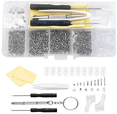 Riparazione Occhiali 527 Pezzi Kit,Mini Cacciaviti Kit, Set Cacciaviti Di Precisione Cacciaviti Kit Riparazione Percon pinzette, cacciavite, si adatta alla maggior parte degli occhiali