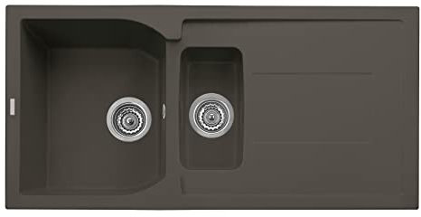 Fregadero de cocina compuesto Plados CX0991 una bañera y media más escurridor 99x50cm