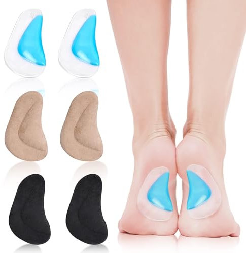 3 Paar Fußgewölbe Pads, Arch Support Einlegesohlen Fußdruck und Fuß Schmerzlinderung für Plattfuß, Plantarfasziitis, Hohes Fußgewölbe Orthopädische Einlagen Plattfuß