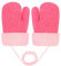 Becellen Baby Handschuhe Fäustlinge Winter, Kinder Warm Strickhandschuh Weich Niedlicher Handschuhe mit Schlüsselband für 0-3 Jahre Mädchen Junge (Rosa#2)