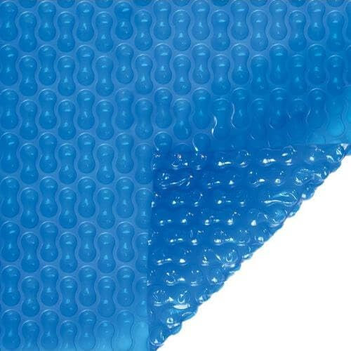 Bâche à Bulles pour Piscine Enterrée et Hors-Sol - Fabrication Française - Direct Usine - 10 x 5 m - 400 microns - Bleu - Bordée 4 côtés - Efficacité Normale - Durée de Vie de 4 à 5 Ans