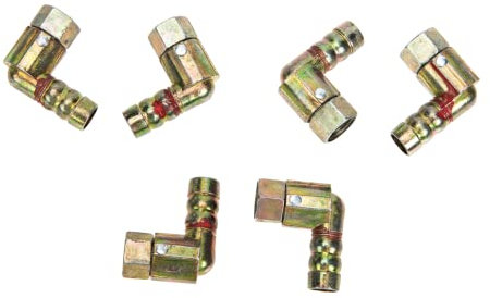 KITANDOVE 6pcs All-copper Cooker Pipe Adapter Gas Pipe Connector for Tight Connections Easy Installation for Home and Apartment Use