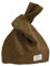 Anopo Kleine Cord Knoten Tasche Handtasche für Damen Niedliche Vegane Einkaufstasche Geldbörse Tote Tasche Braun