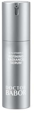 DOCTOR BABOR Refining Radiance Serum | Mit Vitamin C, Hyaluronsäure&Omega-3-Fettsäuren, Vitamin E | Gegen Falten und oxidativem Stress | Für eine glatte, strahlende und ebenmäßige Haut | vegan | 30ml