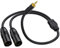 LOKEKE XLR to 3.5mm Y Splitter Adapter Cable, TRS Stereo Male to Dual XLR Male Interconnect Audio Microphone Cable for Microphone, Sound Card, Camcorder & More