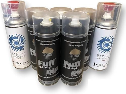 Sophisticauto PACK DE PEINTURE AMOVIBLE FULL DIP POUR RÉSERVOIRS MOTO NOIR MAT