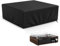 MUTUSHI Plattenspieler-Abdeckung für Plattenspieler, Staubschutz, geeignet für universelle Plattenspieler, 45,7 cm L x 38,1 cm B x 14,9 cm H, Schwarz