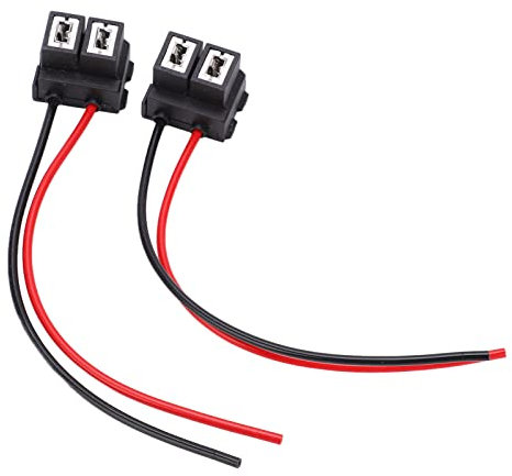 Faisceau de Câbles Femelle, 2 Pièces H74 Faisceau de Câbles de Connecteur Femelle en Céramique coudé pour Douille de Lampe, Bout à Bout