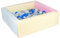 Velinda Piscine à balles carrée avec 200 balles, Cuir écologique, 5 éléments (Couleur de la Piscine/de balles: Rose, Bleu, Jaune (Pastel)/Transparent, Bleu, Gris, Argent, Bleu (Pastel))