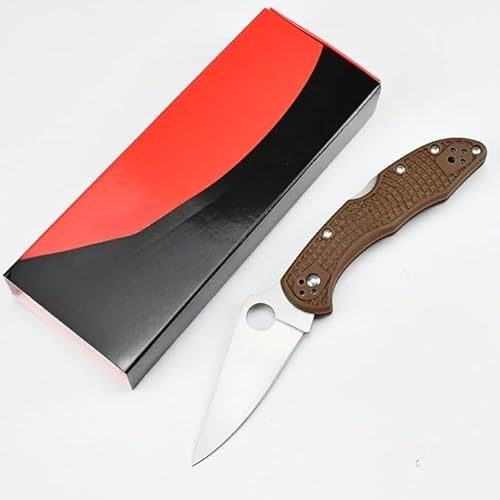 Amacigana 7,13 Zoll Mini-Klappmesser – Axis Lock-Taschenmesser mit VG-10-Stahlklinge und glasfaserverstärktem Nylongriff, Daumenknopf, Gürtelclip für EDC, Camping und Jagd (A 03)