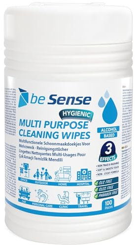 Alcohol Based Wet Wipes, 100 Sheets Bucket, Bucket for Hand and Surface Cleaning, Wet Wipes