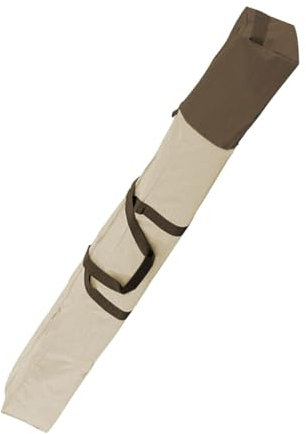 Bolsa de almacenamiento para sombrilla de playa, para viajes, jardín, camping, bolsa de transporte de 126 cm, café beige, 126 x 17 x 17 cm