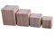 Lot de 4 pieds de meubles carrés en bois pour canapé et armoires, 6 x 6 x 8 cm, pour bureau, salle à manger et tables basses