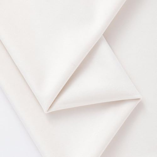 Luxuriöser Samtstoff, 50 x 148 cm, Polsterstoff, Meterware, einfarbig, DIY-Nähmaterial für Schneidern, Vorhänge, Kissenbezüge, Sofabezug (weiß)