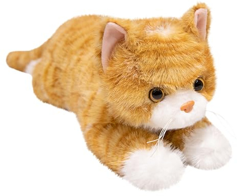 Générique Schwere Katze aus Plüsch – beruhigendes Plüschtier 46 cm Spielzeug Puppe Kuschelig – Kissen in Katzenform, weich und gepolstert | für und Erwachsene Haus Büro Reise Weihnachten Geburtstag