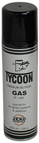 Premium Feuerzeuggas Gas Butangas Nachfülldose 250ml für Feuerzeuge Gaskocher Zelten Brenner Lötkolben Heizung lötlampen Camping Ofen Kocher Flambierer Unkrautbrenner Gasgrill Heizung Haushaltsgeräte