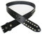 JEAN'S FRIEND Black Studded Solid Real Leather Genuine Leather Belt Gürtel (S 37 inches 95 cm)