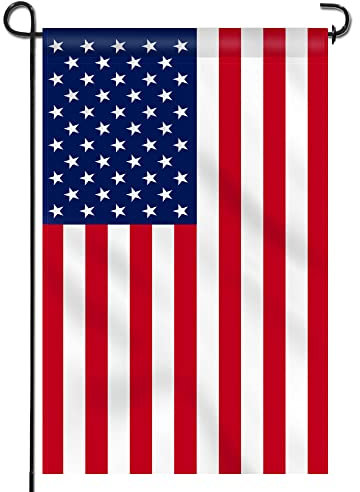 Bandera de Jardín Premium de Doble Cara ANLEY - USA Estados Unidos - Banderas Decorativas de Jardín - Resistente al Clima y Doble Costura - 45 x 30 cm
