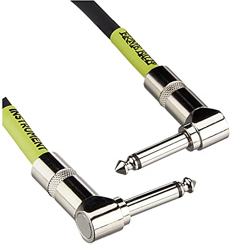 Ernie Ball 1 Patchkabel beidseitig gewinkelt, 30 cm, 3er-Pack, Schwarz