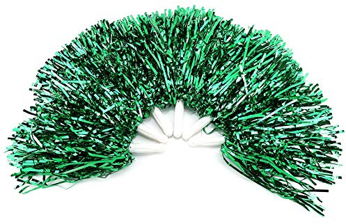 Tbest Cheering Pompoms Pompons 6/12 stücke Cheerer Pom Poms Cheering Poms Blume Hängen Metallfolie Pom Poms Kader Jubel Sport Party Dance Nützliche Zubehör