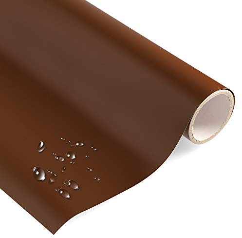 timalo® Klebefolie Uni MATT Dunkelbraun - selbstklebende Möbelfolie Dekofolie Braun Vinyl Folie - Made in Germany (Wunschlänge am Stück, je 1 Meter x 63 cm)