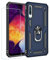 JOYTAG kompatibel für Coque Samsung A50,Etui + Film de Verre trempé magnétique Support Armure Robuste Antichoc Silicone TPU 360 degré Cas de téléphone de Voiture Bumper-Bleu