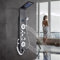 Rozin Duschpaneel Schwarz 6 Funktionen Regendusche Duschset, Duschsystem mit handbrause,Wasserfall Regenduschkopf und Wanneneinlauf