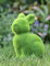 HH Home Hut Garden Ornament Animal Flocked Grass Stone Effect Green Decorative Outdoor Figure Free Standing Statue Figurine (Rabbit Bunny)