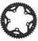 Create Idea Platos de Bicicleta 34T / 50T 110BCD 5 Orificios de Perno para Bicicleta de Carretera de 9 velocidades y 10 velocidades Accesorios de Repuesto para Ciclismo de Aluminio Negro