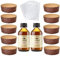 Kit Stampo per Panettone (10 pz x 500 gr) + Aroma per Dolci Fraccaro (2 x 100 ml) + Sacchetto (10 pz), Stampi di Carta di Pura Cellulosa ideale per l’uso in Forno, resistente al calore 200°C