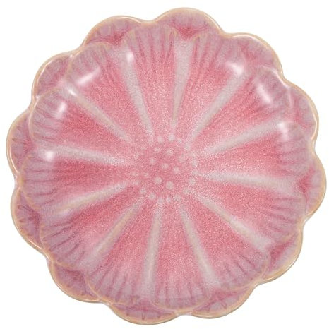 Cabilock Untertasse Aus Keramik Weiße Soßenschüsseln Dip Schaelchen Rosa Blumenteller Aus Keramik Wasabi Keramik Gerichte Sauce Gericht Porzellan Sch? Portion Speicherbrett Blütenform