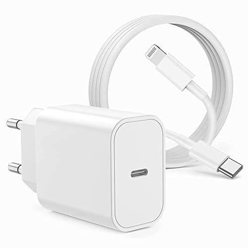 Chargeur Rapide [Apple MFi Certifié],USB C 20W avec Câble 3M,Type C Power Delivery Adaptateur Secteur pour iPhone 14Max/13Pro/12Mini/11/XR/XS/SE/8/7/iPad