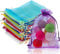 Yorgewd 100 Stück Organzasäckchen, 10 x 15 cmGeschenksäckchen Organzabeutel Verpackungstüten für Hochzeit Baby Shower Weihnachten Geburtstagsfeier(Bunt)