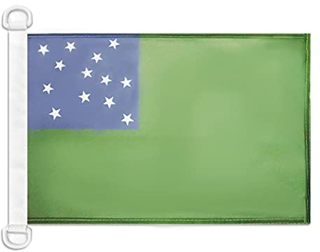 AZ FLAG Green Mountain Boys Boat Flag 45x30 cm Mesh Polyester Plastic Rings | Outdoor and marine use pirate 12x18 in boat flag weather resistant with double stitched seams and reinforced edges