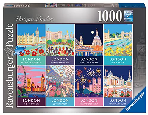 Ravensburger Vintage London 1000 Piece Jigsaw Puzzle for Adults & Kids Age 12 Years Up - England, UK