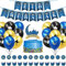 Eid Mubarak Dekoration Set, Eid Mubarak Banner + Eid Mubarak Luftballons+ Ramadan Kuchendeckel, Ramadan Festival Dekorations Set, Muslim Islamic Party Dekoration