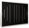Kryspol Schwebetürenschrank York 250 cm Kleiderschrank mit Kleiderstange und Einlegeboden Schlafzimmer- Wohnzimmerschrank Schiebetüren Modern Design (Weiß + Schwarz)