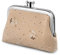 SCSpecial Portefeuille femme petit rétro porte-pièces fille mini sac à main, toile, clic clac, Gypsophila - Beige, Style rétro