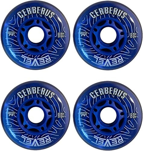 Alkali Revel Blue Indoor X-Soft 74A Roller Inline Hockey-Räder (72 mm)