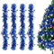 Sprinlot Ghirlande Natale Blu, 8 M Festoni Natalizi Blu, Tinsel Blu Ghirlanda Natalizia, Ghirlanda Albero di Natalizi, Ghirlanda di Orpelli di Natale, Decorazioni Albero di Natalizie Blu