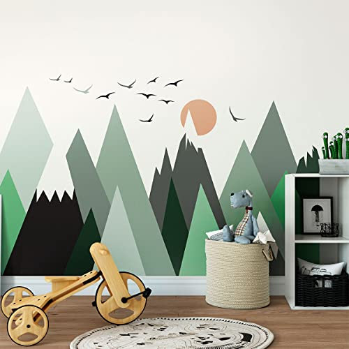 Ambiance Wandaufkleber für Kinder – Dekoration für Babyzimmer – selbstklebend Riesen Nebraska – 100 x 150 cm