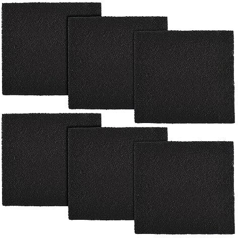 6 Pack Katzenklo Kohlefilter Ersatz Kohle Geruchsfilter 6Inch x 6,5Inch Haube Katzenklo und Pfannen