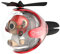 Helicopter Bear Pilot Car Air Freshener (Red)