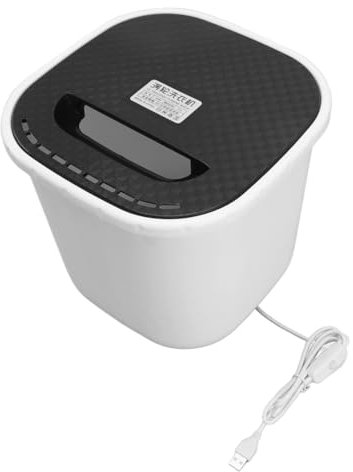 MOUMOUTEN Mini Washing Machine, 6L Usb Power Supply Automatic Power Portable Washer with Spin Dryer, for Small Clothes, Apartments, Camping, Travelling