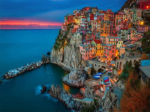 Jigsaw Puzzle 1000 Piece Manarola Italy Gift DIY Modern Wall Art Unique Gift Home Decor75*50cm